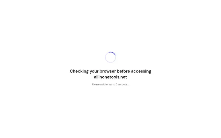 Screenshot of the AllInOneTools homepage